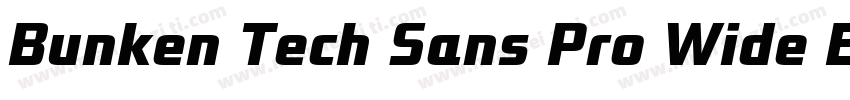 Bunken Tech Sans Pro Wide ExBd Regu字体转换